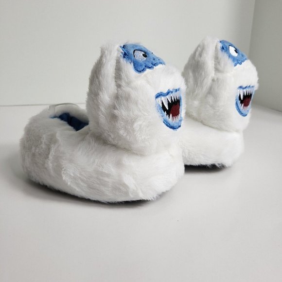 Rudolph Red Nosed Reindeer Slippers Abominable Snowman Sz 5/6 Christmas Toddler - Picture 2 of 16